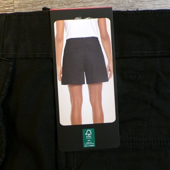 BANANA REPUBLIC Women's NWT Pleat Front Shorts Black Size 8 - Picture 4 of 5